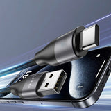 Cablu Lito de date (LD23T), USB to Type-C, Incarcare rapida, Braided Nylon, 6A, 480Mbps, 1m, negru