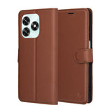 Husa pentru Honor X5c Plus, Techsuit Leather Folio, maro