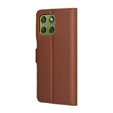 Husa pentru Motorola Edge 70, Techsuit Leather Folio, maro