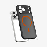 Husa pentru iPhone 17 Pro, Spigen Ultra Hybrid MagSafe (ACS10483), cenusiu;portocaliu