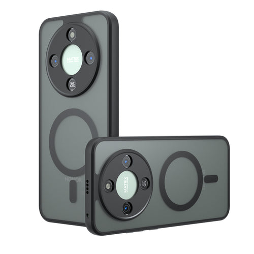 Husa pentru Honor Magic8 Lite, Techsuit PureFrost MagSafe, negru frost