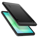 Husa tableta pentru Samsung Galaxy Tab A11, Spigen Rugged Armor (ACS10462), negru mat