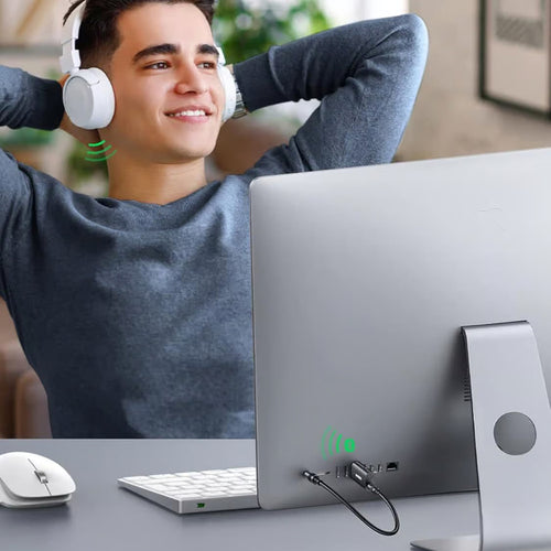 Adaptor UGREEN Audio Receiver CM523 (60300), Jack 3.5mm Cable Included, USB, Bluetooth 5.1, Tx/rx Mode, Negru