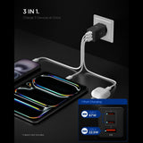 Incarcator retea Spigen Essential EE673EU (ACH09458), USB, 2x Type-C, Incarcare rapida, Quantum Boost, 67W, negru