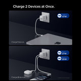Incarcator retea Spigen Essential EE472EU (ACH08707), 2x Type-C, Incarcare rapida, Quantum Boost, 47W, alb
