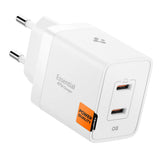 Incarcator retea Spigen Essential EE472EU (ACH08707), 2x Type-C, Incarcare rapida, Quantum Boost, 47W, alb