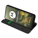 Husa pentru Motorola Edge 70, Techsuit Magskin Book, negru