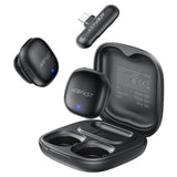 Microfon Acefast Microfoane lavaliera wireless (R1), Type-C, 360° Pickup Range, Reducere zgomot, 750mAh, Ultra-low Latency, negru