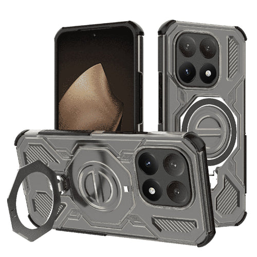 Husa pentru Xiaomi 15T, Techsuit Carbon Shield PRO, fumuriu