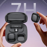 Microfon Yesido (2 pack) Microfoane lavaliera wireless (KR21), 3in1 Receiver, Type-C, AI Reducere zgomot, 98dB SNR, 2.4GHz, negru