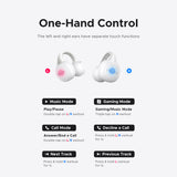 Casti wireless UGREEN Earbuds HiTune S6 ClipBuds Magic WS208 (55136), cu Display, Bluetooth 5.4, Reducere zgomot, Low Latency, alb