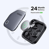 Dispozitiv anti-pierdere UGREEN Smart Tracker CM816 (45297), Compatible cu Apple Find My (iOS Only), Bluetooth 5.0, 225mAh, gri
