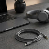 Adaptor, Techsuit Premium Cable Soundflex Ac5 Lightning to 3 5mm Jack Hi Fi Quality Silica Gel Koff A3d2de, Gri