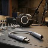 Adaptor Techsuit Premium Adaptor Cablu Soundflex (AC1), Type-C to 3.5mm Jack, Hi-Fi Quality, DAC Chip, Silica Gel