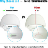 Husa casti pentru AirPods Pro 3, Techsuit Pack Replacement Ear Tips Airvibe Et2 Premium Silicone Xs S L Sizes, alb