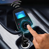 Modulator FM Techsuit JamLink (MFM4), Bluetooth, Jack 3.5mm, TF Card, 10–24V, negru