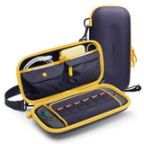 Spigen Nano Pop Pro Pouch (AGP09565), Nintendo Switch 2, pentru Accessories, 5 Pockets, Detasabil Curea de umar, Blueberry Bleumarin