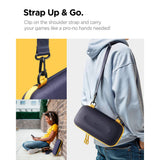 Spigen Nano Pop Pro Pouch (AGP09565), Nintendo Switch 2, pentru Accessories, 5 Pockets, Detasabil Curea de umar, Blueberry Bleumarin