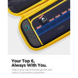 Spigen Nano Pop Pro Pouch (AGP09565), Nintendo Switch 2, pentru Accessories, 5 Pockets, Detasabil Curea de umar, Blueberry Bleumarin