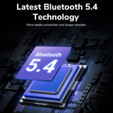 Casti wireless UGREEN HiTune T6 Magic WS211 (55137), LCD Color Screen, Bluetooth 5.4, ANC, Gaming Mode, 500mAh, alb