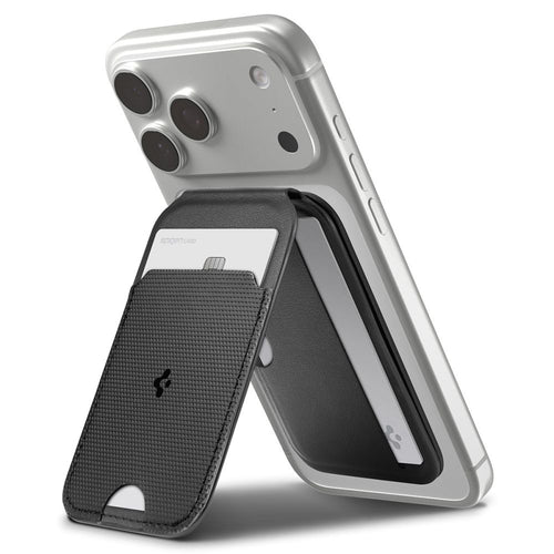 Portofel Spigen Card Holder MagSafe Slim Fold Tripod S314-2 (AFA10406), negru