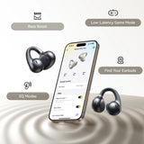 Casti wireless Baseus Bowie MC1 Pro (A0102503), Bluetooth 6.0, Hi-Res, TWS, Multipoint, Open-ear Clip-On, negru