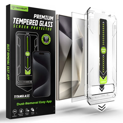 Folie de protectie pentru Samsung Galaxy S24 Ultra, Techsuit [Fingerprint Unlock Compatible] TitanGlass CrystalHD
