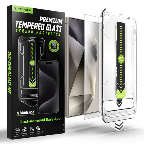 Folie de protectie pentru Samsung Galaxy S24 Ultra, Techsuit [Fingerprint Unlock Compatible] TitanGlass CrystalHD