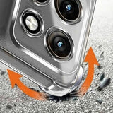 Husa pentru Motorola Edge 70, Techsuit Shockproof Clear Silicone, transparenta