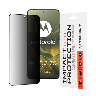 Folie de protectie pentru Motorola Edge 70, Techsuit 111D Privacy Full Glue