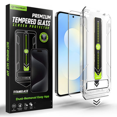 Folie de protectie pentru Samsung Galaxy S25 FE, Techsuit [Fingerprint Unlock Compatible] TitanGlass CrystalHD