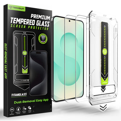 Folie de protectie pentru Samsung Galaxy S24 Plus, Techsuit [Fingerprint Unlock Compatible] TitanGlass CrystalHD (2 pack)