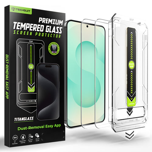 Folie de protectie pentru Samsung Galaxy S24 Plus, Techsuit [Fingerprint Unlock Compatible] TitanGlass CrystalHD (2 pack)