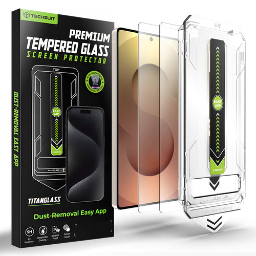 Folie de protectie pentru Samsung Galaxy S25 Ultra, Techsuit [Fingerprint Unlock Compatible] TitanGlass CrystalHD (2 pack)