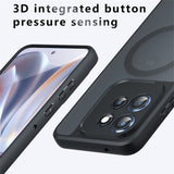 Husa pentru Motorola Edge 50 Neo, Techsuit PureFrost MagSafe, negru frost