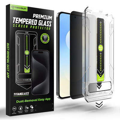 Folie de protectie pentru Samsung Galaxy S25 FE, Techsuit [Fingerprint Unlock Compatible] TitanGlass CrystalHD