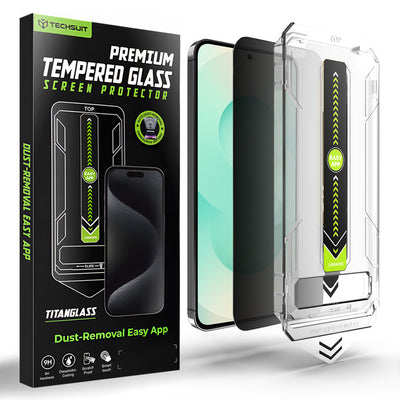Folie de protectie pentru Samsung Galaxy S24 Plus, Techsuit [Fingerprint Unlock Compatible] TitanGlass CrystalHD