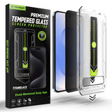 Folie de protectie pentru Samsung Galaxy S24, Techsuit [Fingerprint Unlock Compatible] TitanGlass CrystalHD