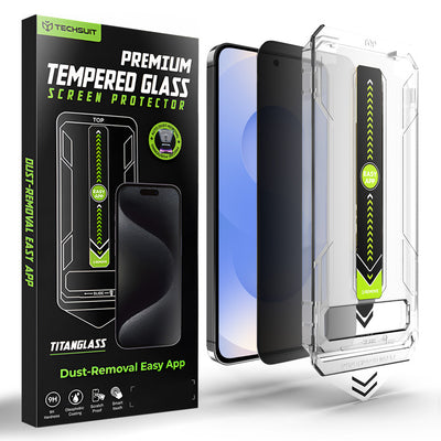 Folie de protectie pentru Samsung Galaxy S24, Techsuit [Fingerprint Unlock Compatible] TitanGlass CrystalHD
