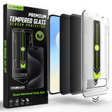 Folie de protectie pentru Samsung Galaxy S25 FE, Techsuit [Fingerprint Unlock Compatible] TitanGlass CrystalHD (2 pack)
