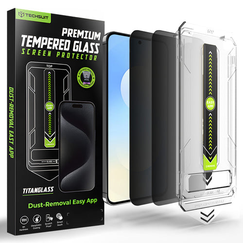 Folie de protectie pentru Samsung Galaxy S25 FE, Techsuit [Fingerprint Unlock Compatible] TitanGlass CrystalHD (2 pack)