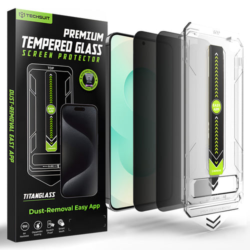 Folie de protectie pentru Samsung Galaxy S24 Plus, Techsuit [Fingerprint Unlock Compatible] TitanGlass CrystalHD (2 pack)