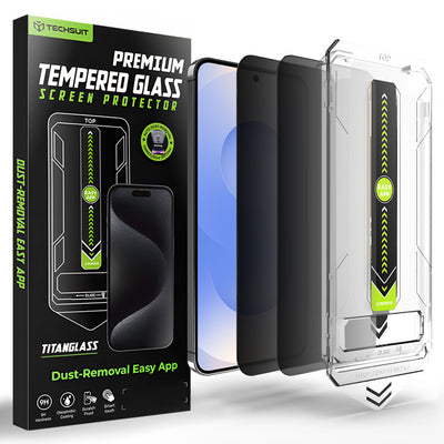 Folie de protectie pentru Samsung Galaxy S24, Techsuit [Fingerprint Unlock Compatible] TitanGlass CrystalHD (2 pack)