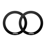 Adaptor UGREEN (2 pack) Inel Metalic Magnetic LP428 (25766), Universal Phone Ring pentru Samsung, iPhone, Negru