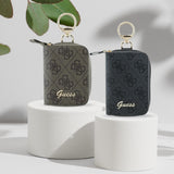 Guess Cable Pouch 4G Triangle (GUABP4DPTK), pentru Travel, cu Snap Hook, High-Quality Eco-Leather, Negru