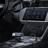 Incarcator auto Yesido Hidden Incarcator auto (Y68), Dual port USB-A + Type-C, PD30W, Aliaj aluminiu, Incarcare rapida, negru