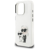 Husa pentru iPhone 16 Pro, Karl Lagerfeld IML Aquarelle Karl & Choupette (KLHCP16LHMKCAQH), bordo