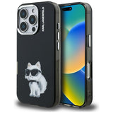 Husa pentru iPhone 16 Pro, Karl Lagerfeld IML Aquarelle Choupette Logo (KLHCP16LHMCHAQK), auriu