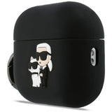 Husa casti pentru AirPods Pro 3, Karl Lagerfeld Silicone Karl Choupette Head 3d Klap3runkc, negru