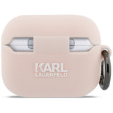 Husa casti pentru AirPods Pro 3, Karl Lagerfeld Silicone Chaupette Head 3d Klap3runchp, Roz
